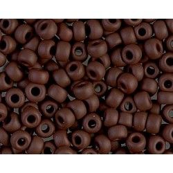 Seed beads Miyuki 6/0 409F Matte Opaque Chocolate x10g
