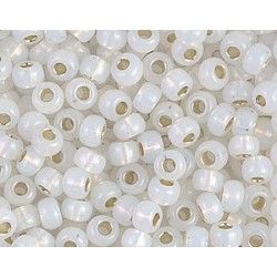 Seed beads Miyuki 6/0 551 Gilt Lined Opal x10g