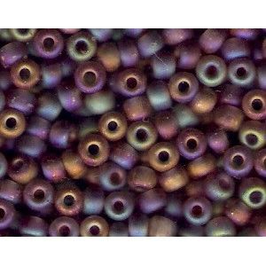 Rocailles Miyuki 6/0 142FR Matte Tr. Smoky Amethyst x10g