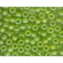 Seed beads Miyuki 6/0 143FR Matte Tr. Chartreuse AB x10g