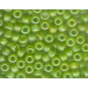 Rocailles Miyuki 6/0 143FR Matte Tr. Chartreuse AB x10g