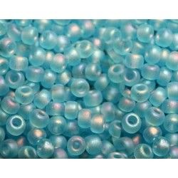 Seed beads Miyuki 6/0 148FR Matte Tr. Aqua AB x10g