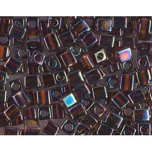 Cube Miyuki 4mm 4SB257 Dark Golden Brown Tr.AB x10g