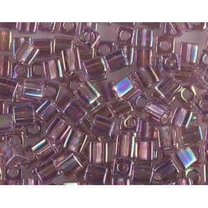Cube Miyuki 4mm 4SB256 Light Améthyst Tr. AB x10g