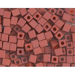 Cube Miyuki 4mm 4SB1236 Matte Opaque Terra Cotta x10g