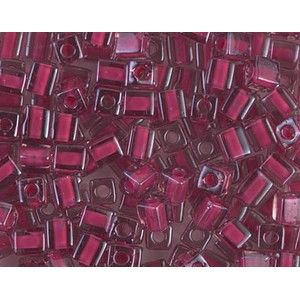 Cube Miyuki 4mm 4SB2649 Lavender/Magenta In. Col. Lined les 10 g