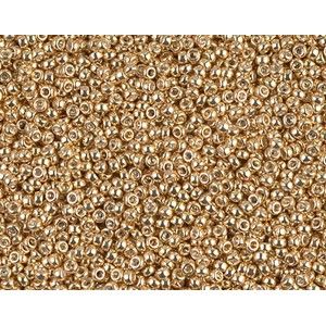 Rocaille 15/0 Miyuki 1052 Galvanized Dark Yellow Gold x7g