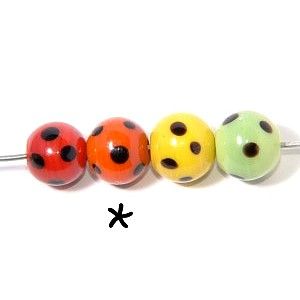 Ronde à pois ORANGE 12mm