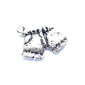 Breloque short 17x14mm ARGENTE x3