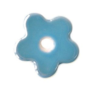 Donut fleur 29mm TURQUOISE AB x1