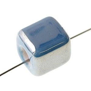 Cube 15x14mm BLEUTÉ AB x2