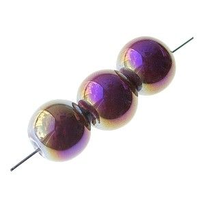 Ronde 14mm BORDEAUX AB x3