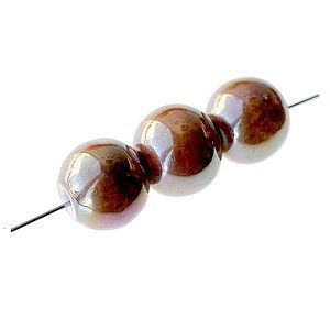 Ronde 14mm LIGHT MARRON AB x3