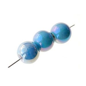 Ronde 12mm TURQUOISE AB x3
