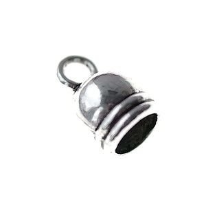 Cloche pour pompon 12x8mm ARGENTÉ