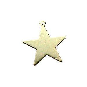 Breloque étoile 18x17mm DORÉ x1