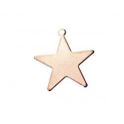 Breloque étoile 18x17mm ROSE GOLD x1