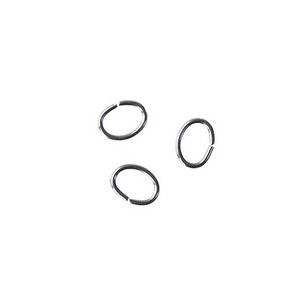 Anneau ovale PM 3x4mm ép.0.6mm ARGENTÉ x20