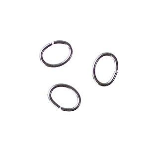 Anneau ovale GM 4x5mm ép.0.7mm ARGENTÉ x20