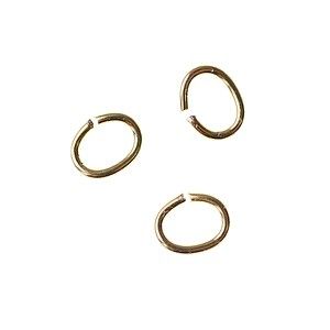 Anneau ovale GM 4x5mm ép.0.7mm DORÉ x20