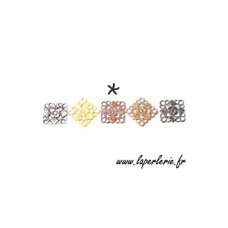 Estampe carrée 15 mm CUIVRE  - 1