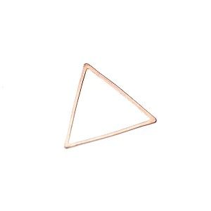 Anneau fermé triangle 18mm ROSE GOLD x2