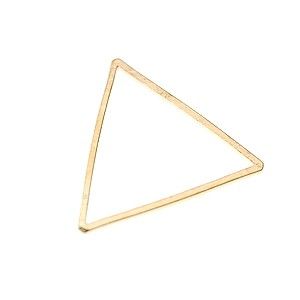 Anneau fermé triangle 22mm DORÉ x2