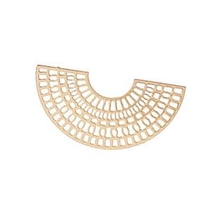 Pendentif demi-lune ethnique 27x14mm DORÉ x1