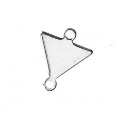 Spacer triangle 12x10mm SILVER COLOR x2