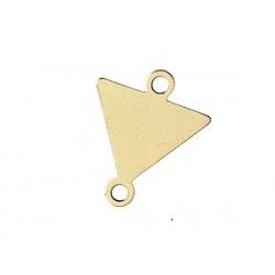 Spacer triangle 12x10mm GOLD COLOR x2