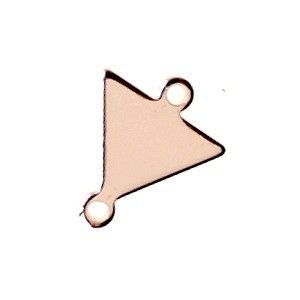 Intercalaire triangle 12x10mm ROSE GOLD x2