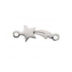 Spacer shooting star 16x6mm Sterling Silver 925 x1