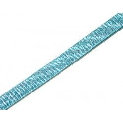 Synthetic flat cord pearly 5mm LIGHT TURQUOISE x60cm