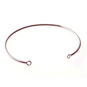 Bracelet jonc 2 anneaux 59x49mm ARGENTÉ x1