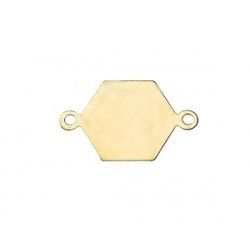 Spacer hexagon 16x10m GOLD COLOR x2