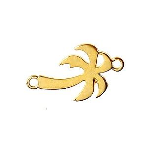 Intercalaire palmier 20.2x12mm DORÉ x1