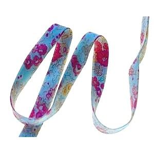 Biais liberty of london ® 1082A Tatum Turquoise/Fushia x1m  - 1