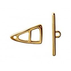 Toggle triangle 16.3x10mm GOLD COLOR x1