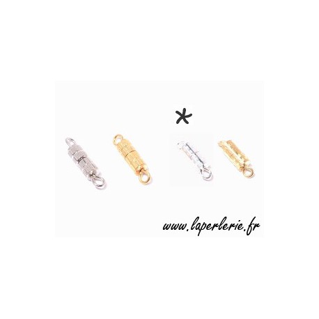 Fermoir à visser petit modèle ARGENT  - 1