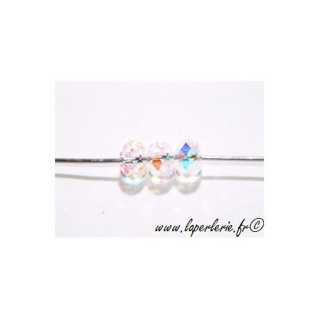 Ronde aplatie 8mm 5040 CRYSTAL AB  - 1