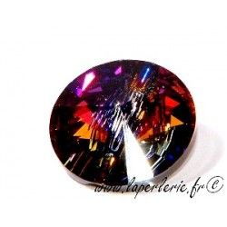 Bouton rond 3015 12mm CRYSTAL VOLCANO x1