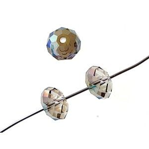 Ronde aplatie 8mm 5040 CRYSTAL IRIDESCENT GREEN x1