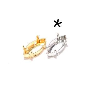 Griffe navette 15X7mm ARGENTÉ