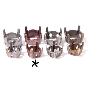 Griffe pour strass pointe diamant 6 mm CUIVRE VIEILLI