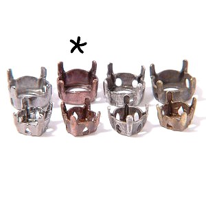 Griffe pour strass pointe diamant 8 mm CUIVRE VIEILLI