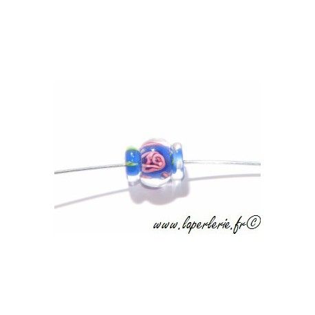 Bobine inclusion fleur 14mm SAPPHIRE  - 1