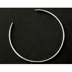 Bracelet jonc 2 anneaux 56mm Argent 925 x1
