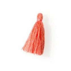 pompon of threads 25mm LIGHT CORAIL x3