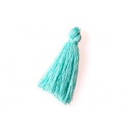 pompon of threads 30mm TURQUOISE x3