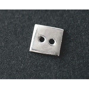 Intercalaire bouton carré 8mm Argent 925 x1